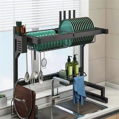 quality  Multi Functional Bowl Dish Over The Sink Dish Rack Anti Slip Suction Cup Foot Pads No Shaking Or Deformation OEM factory