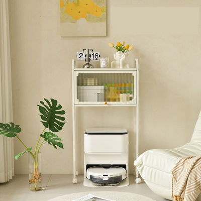 Supporto per robot aspirapolvere OEM con cassetti, design mobile, stile minimalista