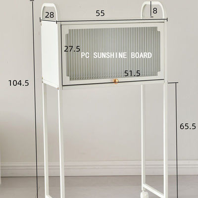 No Installation Vacuum Cleaner Storage Rack Portable Side Table With Drawers 51cm*65cm