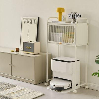Mobile Side Table Household Storage Shelves With Drawer For Vacuum Cleaners