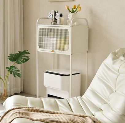Mobile Side Table Household Storage Shelves With Drawer For Vacuum Cleaners