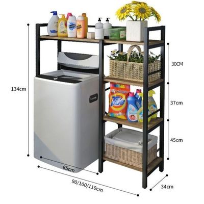 Over-the-Washer Storage Shelf with 50 kg Weight Capacity, Adjustable Width, and Water-Resistant Build for Laundry Rooms