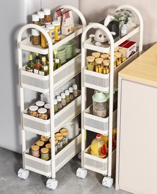 Layered Pull Out Basket + Anti Drop Gap Trolley / Gap Kitchen Storage Rack 4layers