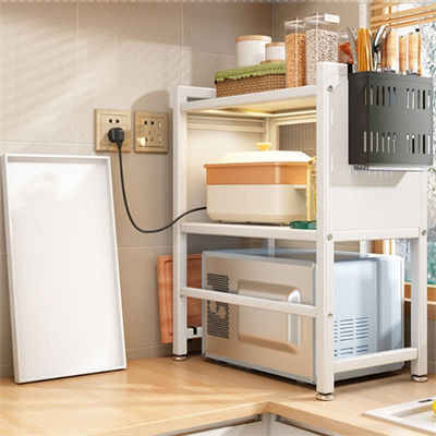 sturdy  Telescopic Microwave Over Shelf For Bowl And Plate Cabinet With Door