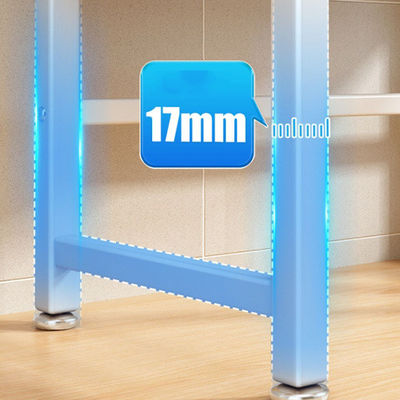 Modern Microwave Metal Rack Storage Cabinet With Door Retractable CE Certification