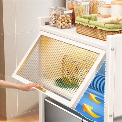sturdy  Telescopic Microwave Over Shelf For Bowl And Plate Cabinet With Door