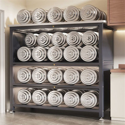 100kg Stable Microwave Oven Shelf Rack Telescopic Carbon Steel Frame + Acrylic Door Freeing Up Countertop Space