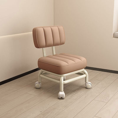Universal Wheels Small Stool With Backrest For Children Household