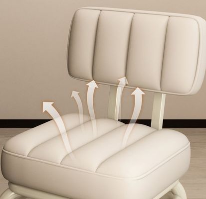 Customizable Soft Padded Short Stool With Back Support 100kg Weighing Capacity