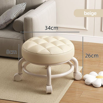 Soft Padded Double Layer Low Rolling Stool Reinforcement With Load Bearing Capacity Of Up To 200kg
