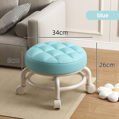 Anti Slip Round Low Stool Floor Protection Multiple Color Double Layer Thickened