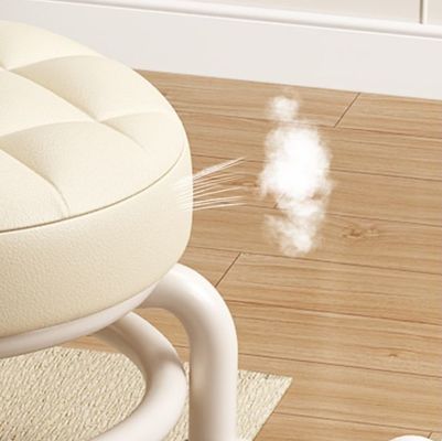 Compact Space Saving Low Rolling Stool 26*34cm Soft Padded Seat