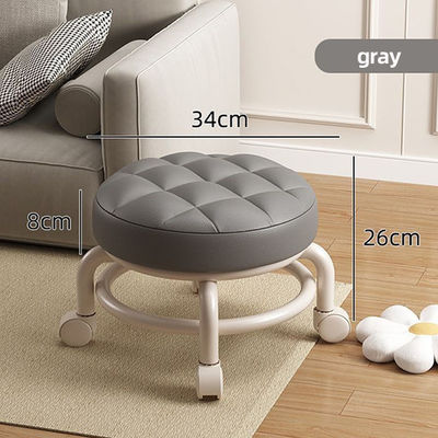 360° Swivel Caster High Load-Bearing Low Rolling Stool with Waterproof Stain-Resistant Surface for Flexible Movement