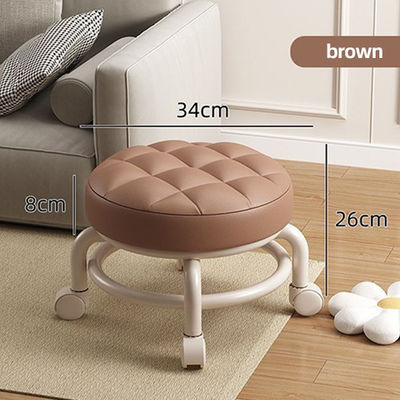 Soft Padded Double Layer Low Rolling Stool Reinforcement With Load Bearing Capacity Of Up To 200kg