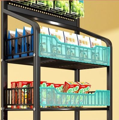 Multi Layer 50kg Snack Display Rack 4 Floors For Supermarket Food And Beverage