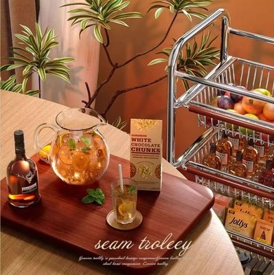 The movable small coffee table in the living room and bedroom features a light luxury design with a mid-ancient style, balancing functionality and decoration