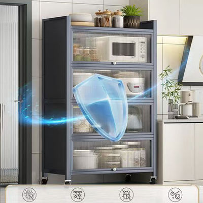 Dust Proof And Insect Proof Kitchen Storage Units Bowl Rack With Cover freestanding