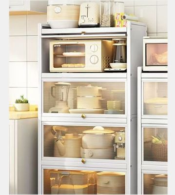 Multi-Functional Floor-Standing kitchen metal pantry With 5-Layer Anti-Rust Coating