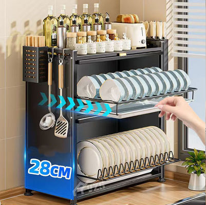Household Bowl Plate And Tableware Kitchen Storage Cabinet For Layered Storage Saving 60% Space