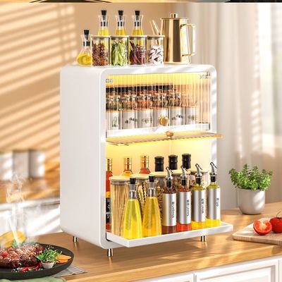 Rust Proof Movable Kitchen Work Station Wear Resistant And Corrosion Resistant Multi Functional Storage Cabinet