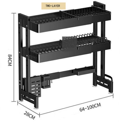 Vegetable Washing Sink Draining Rack  / Kitchen Dish Rack Double Layer | Bulk Wholesale Prices