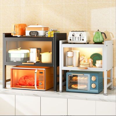 Portaoggetti multifunzionale da piano cucina con porta, design telescopico, a prova di umidità