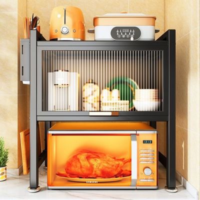 Six Sided Sealed Microwave Oven Rack Shelf  Prevent Oil Fumes Supports OEM