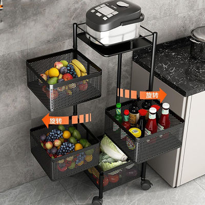 European Style Rotating Storage Rack No Installation Hollowed Out Dust Proof For Multiple Scenarios