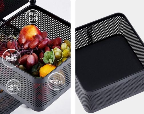Tenglei 5 Tier Kitchen Rotating Storage Rack 100kg Capacity Foldable & Wheelable