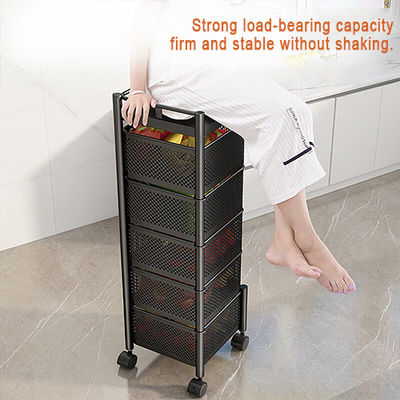 European Style Rotating Storage Rack No Installation Hollowed Out Dust Proof For Multiple Scenarios