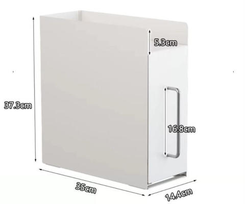 Compact Drawer-Style Spice Rack with Carbon Steel Frame and Moisture-Resistant PC Panels