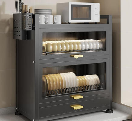 Sealed Door Kitchen Storage Cabinet With 360° All-Round Protection And Multi-Dimensional Storage For Home Catering