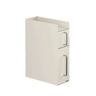 Stainless Steel Dustproof Countertop Storage Rack with 2 Layers Vertical Storage for Multi-Scene Use