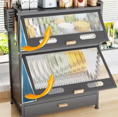 Modern Dustproof Flip-Doors Kitchen Storage Cabinet with Ample Storage Capacity and Sturdy Durable Construction